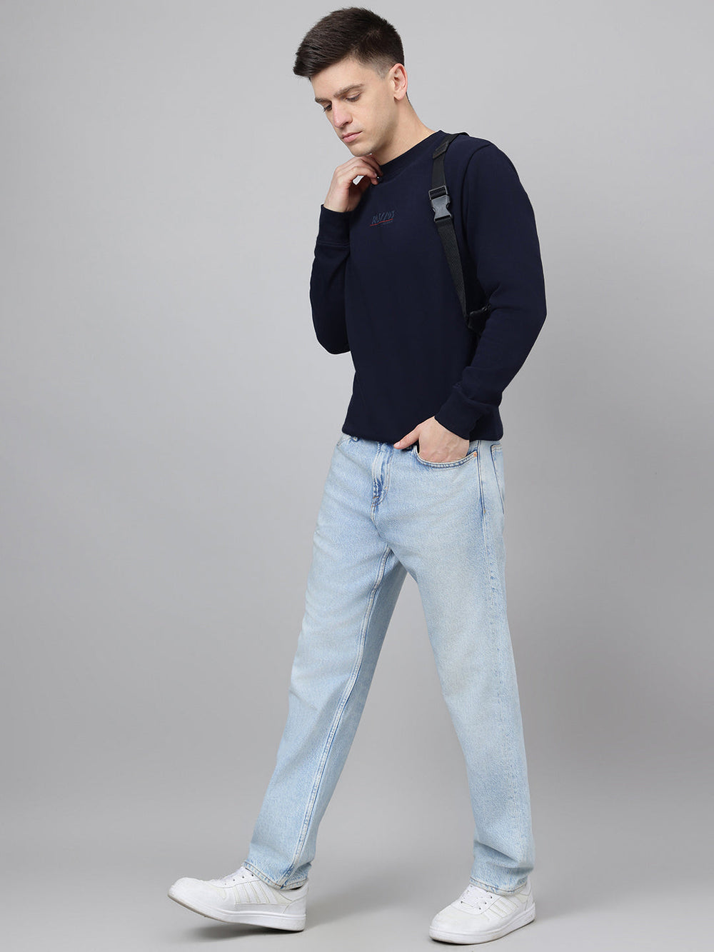 regular-fit-navy-sweatshirt-for-men'ss-0040-navy