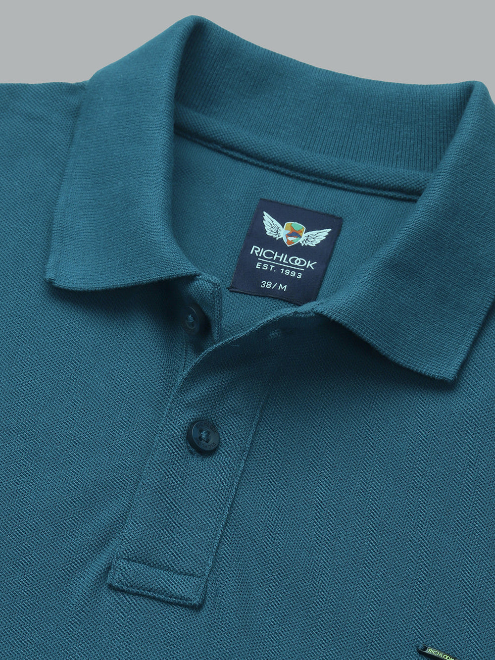 men-airforce-regular-fit-solid-polo-neck-thirt-tsh-0123-airforce