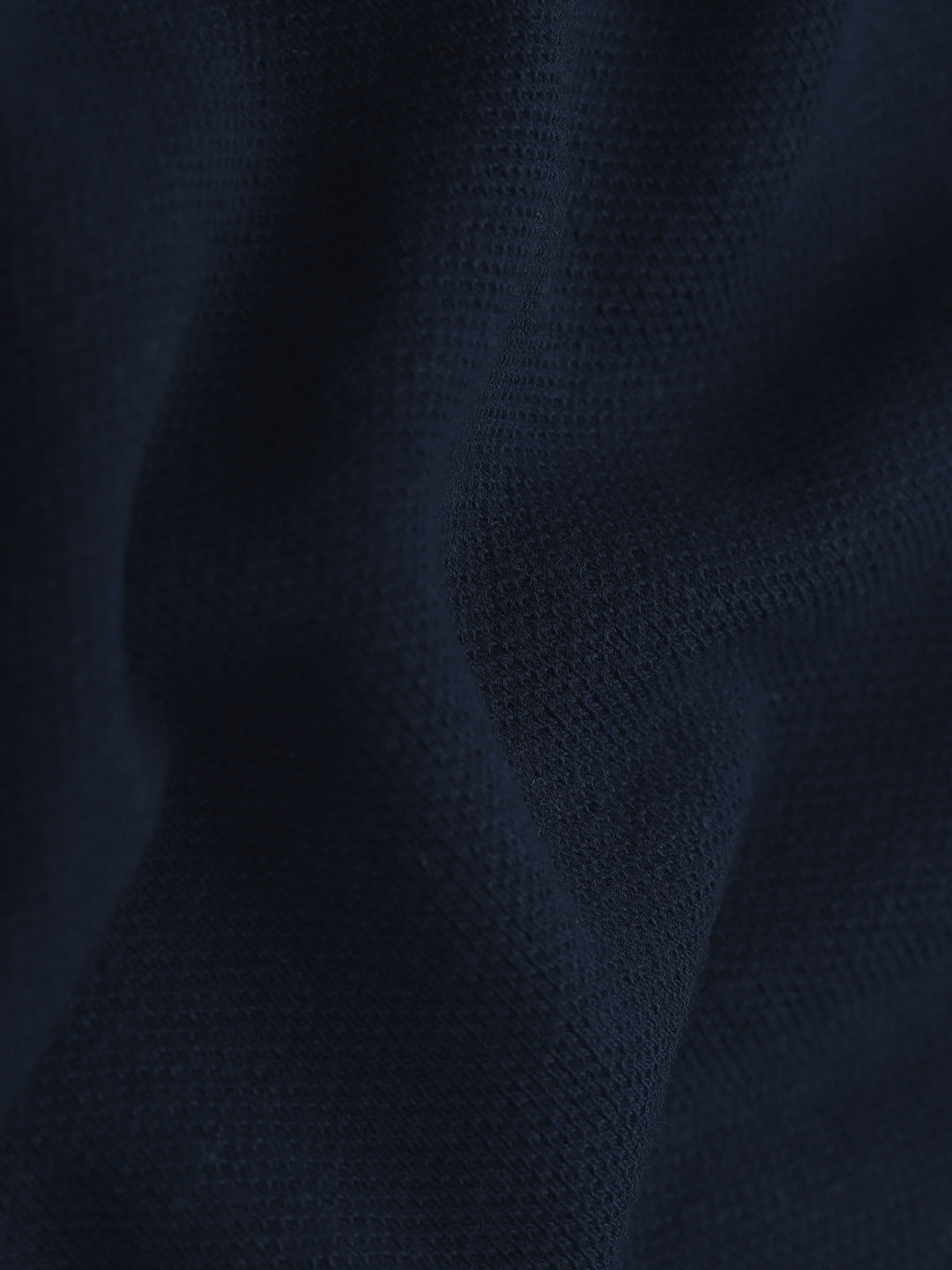 Men's White & Navy Blue Cotton Polo T-Shirt