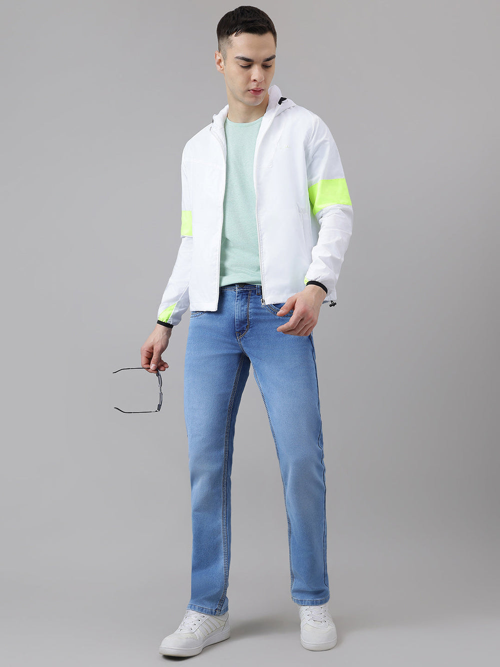 richlook-windcheaters-,-modern-style-with-wind-and-rain-protection-wnc-0104-white-neon-green