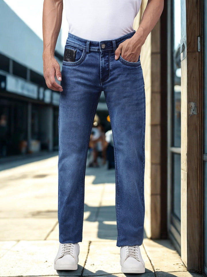 Men Blue Straight Fit Jeans