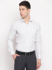 Men White Regular Fit Formal Shirt