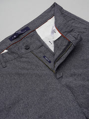 Men Grey Slim Fit Mid Rise Casual Trouser