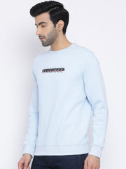 Men Sky Regular Fit Crew Neck Sweat Shirt