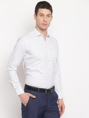 Men White Regular Fit Formal Shirt