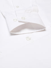 Men White Regular Fit Solid Formal Shirt