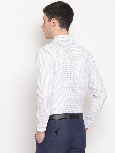 Men White Regular Fit Formal Shirt