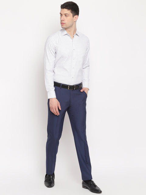 Men White Regular Fit Formal Shirt