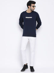 Men Air Force Regular Fit Crew Neck Sweat Shirt