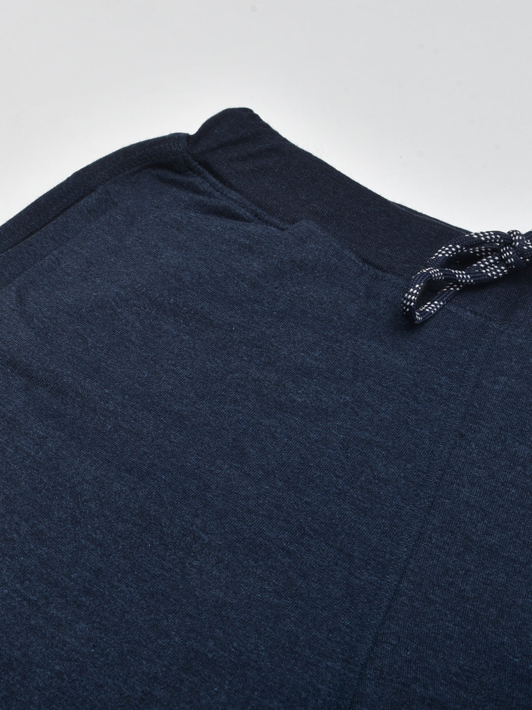 Men Blue Slim Fit Mid Rise Solid Lower