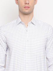 Men White Regular Fit Formal Shirt