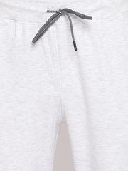 Men Light Grey Regular Fit Mid Rise Solid Lower
