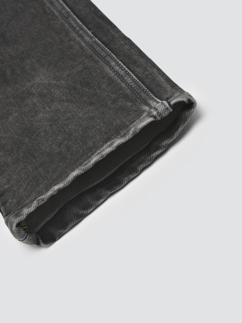 Men Black Slim Fit Mid Rise Washed Streachable Jeans
