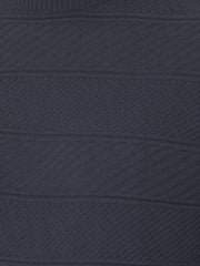 Men Navy Blue Regular Fit Round Neck Full Sleeve Sweater